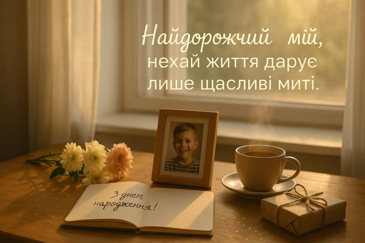 Привітання з днем народження сина від мами