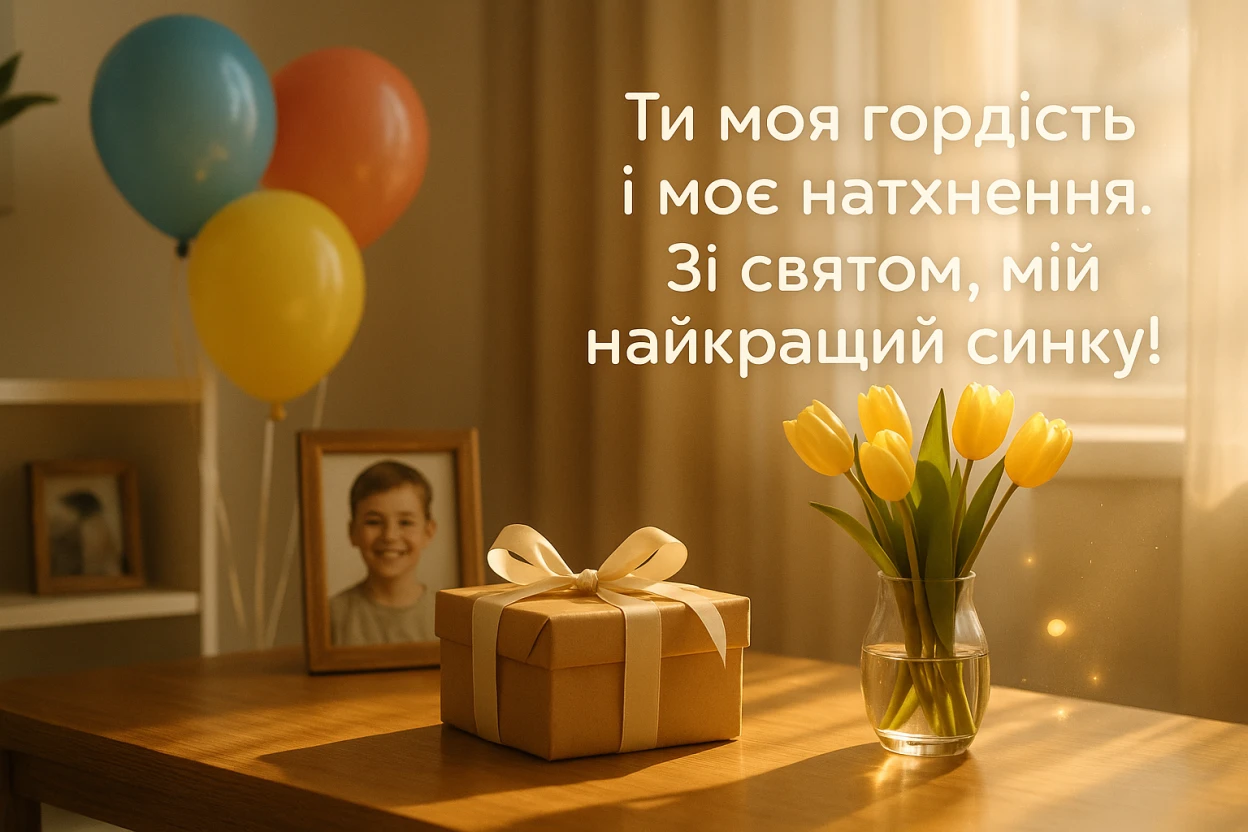 Привітання з днем народження сина від мами