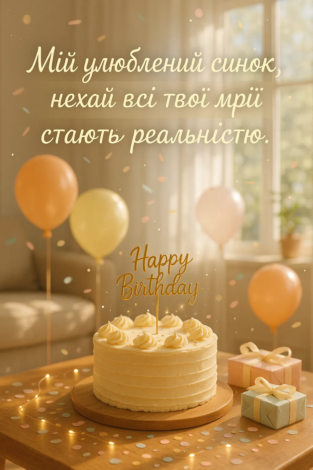Привітання з днем народження сина від мами