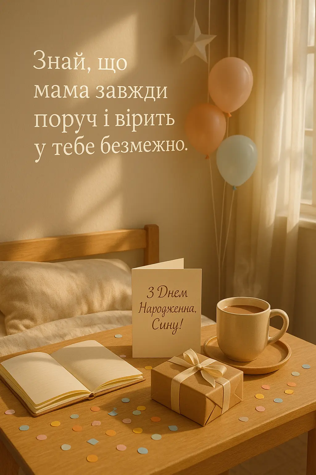 Привітання з днем народження сина від мами