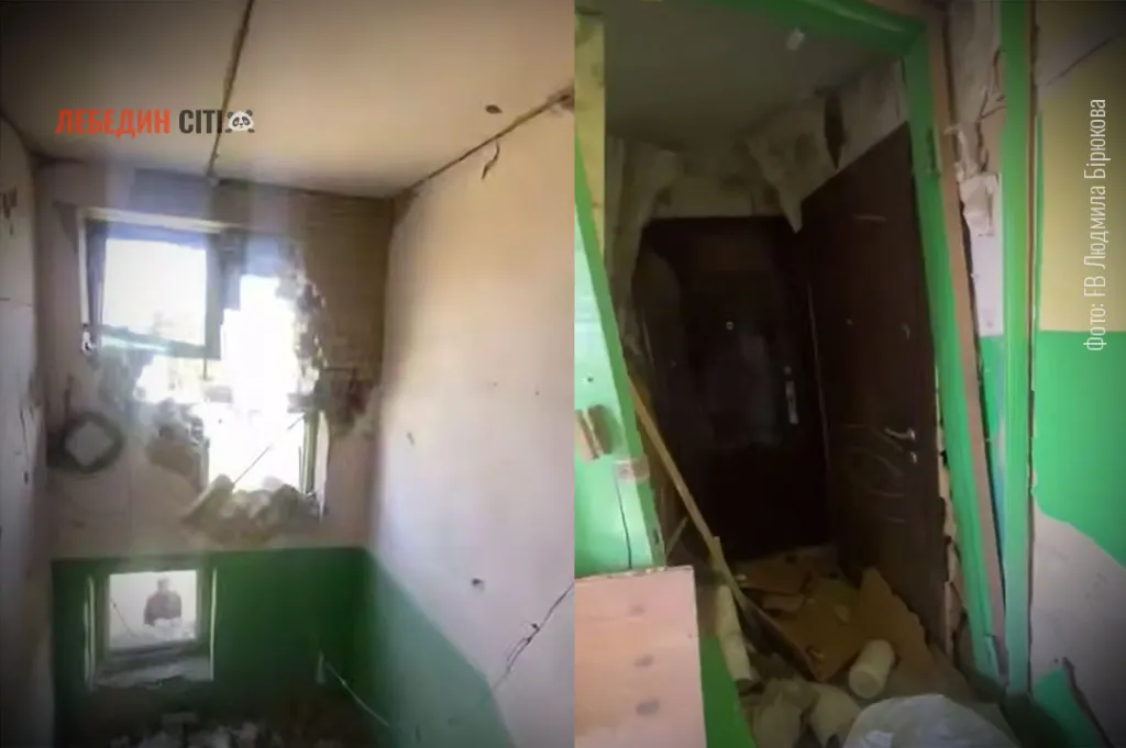 У Великій Писарівці показали кадри зруйнованого будинку після російської атаки
