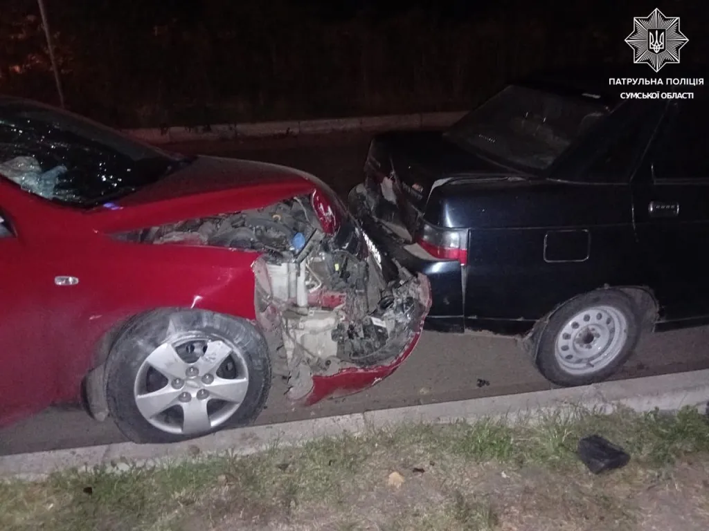 У Сумах сталася масштабна ДТП за участю п’яти автомобілів