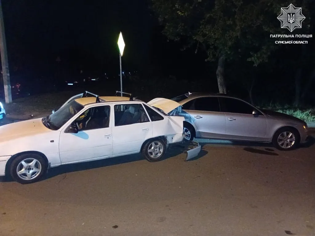 У Сумах сталася масштабна ДТП за участю п’яти автомобілів У Сумах сталася масштабна ДТП за участю п’яти автомобілів