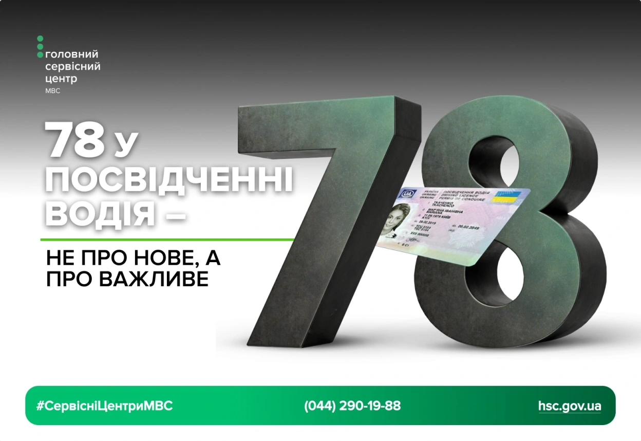 Код «78» у водійських правах: що він означає і які обмеження накладає