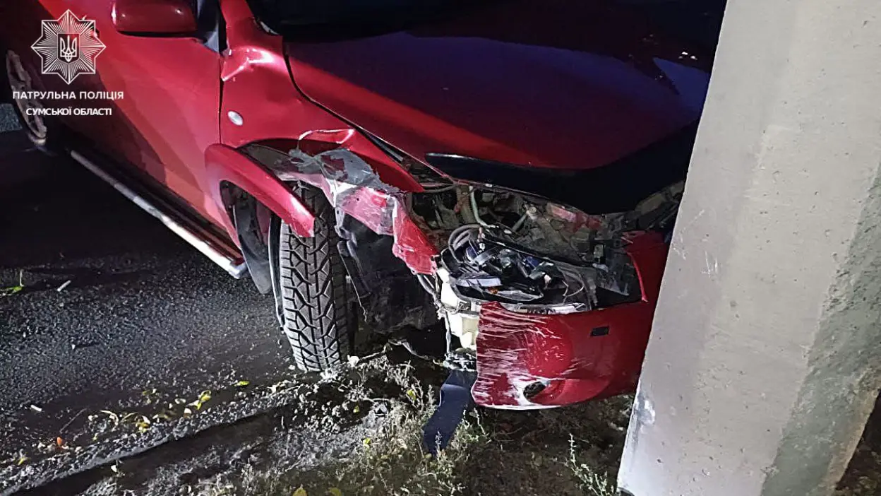 У Сумах на вулиці Героїв Крут сталася ДТП: постраждав водій Toyota