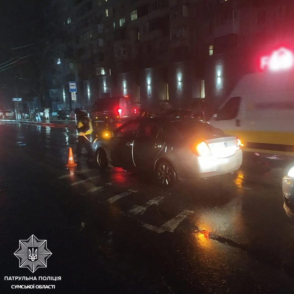 У Сумах за день на пішохідних переходах травмували трьох людей, серед них дитина