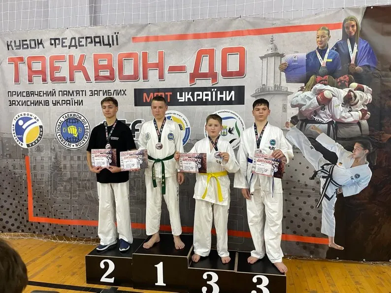 Таеквондисти із Сумщини вибороли нагороди на Кубку України в Івано-Франківську