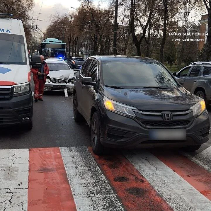 У Сумах за день сталися дві аварії з постраждалими