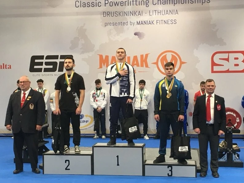 Юний пауерліфтер із Сум виборов «бронзу» на чемпіонаті Європи