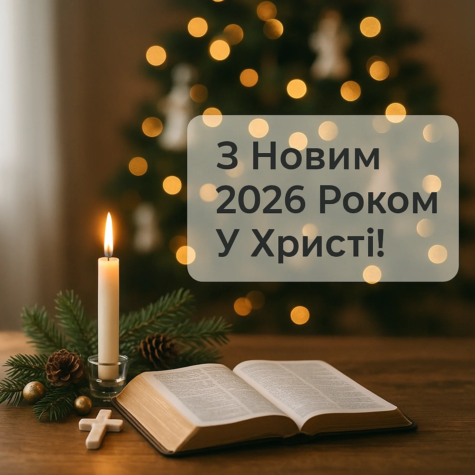 Привітання з Новим роком 2026 християнські Привітання з Новим роком 2026 християнські