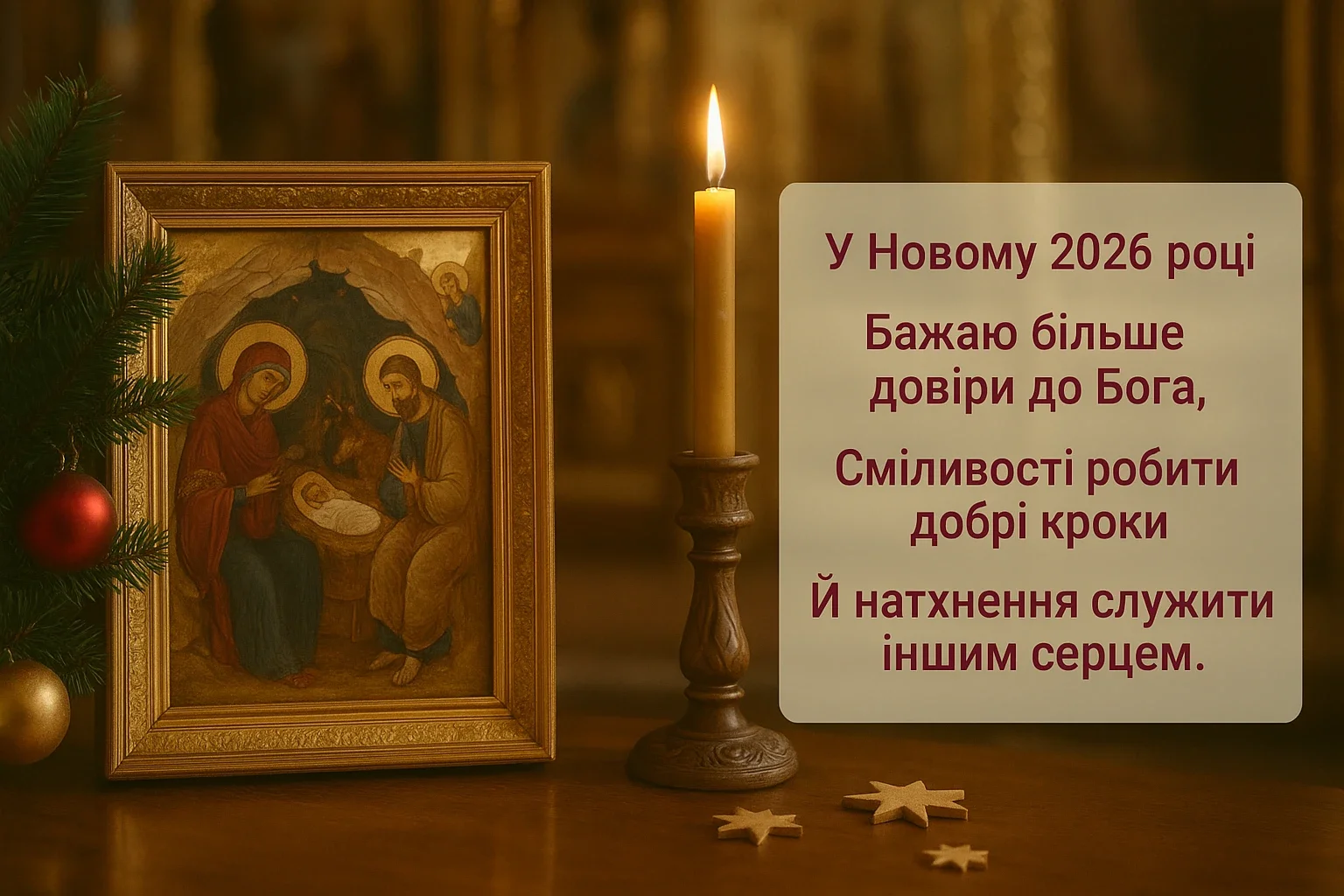 Привітання з Новим роком 2026 християнські Привітання з Новим роком 2026 християнські