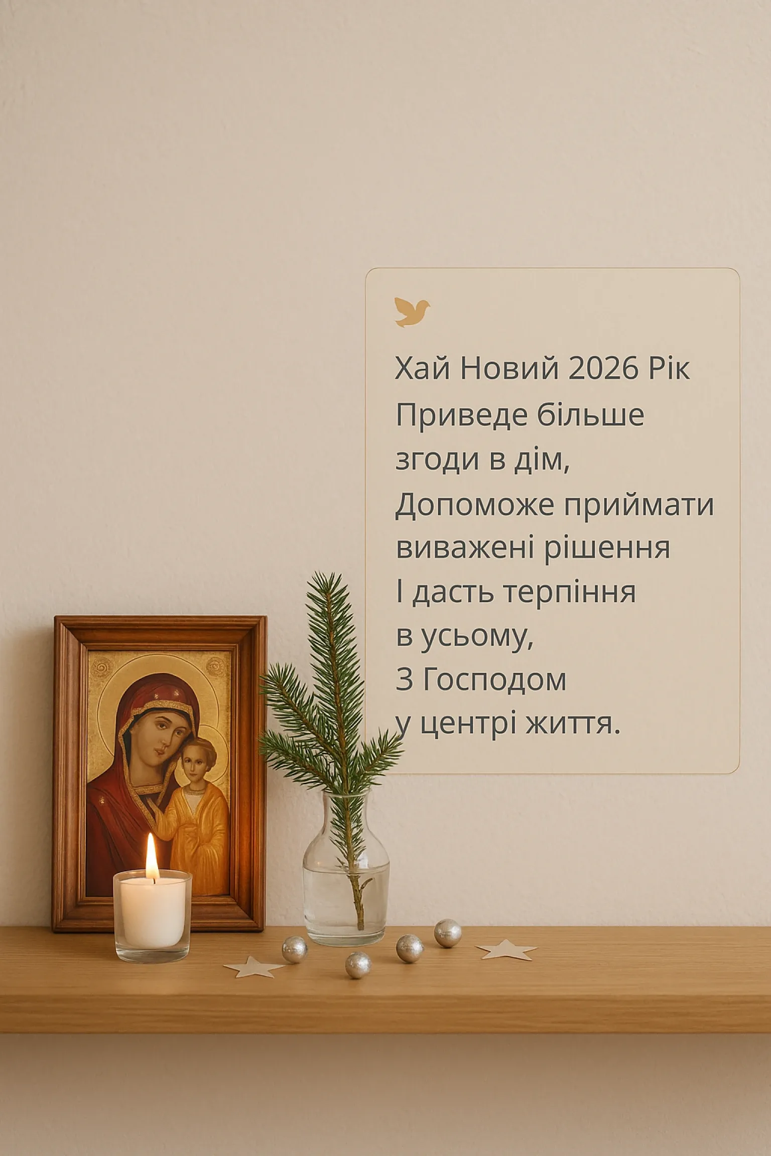 Привітання з Новим роком 2026 християнські Привітання з Новим роком 2026 християнські