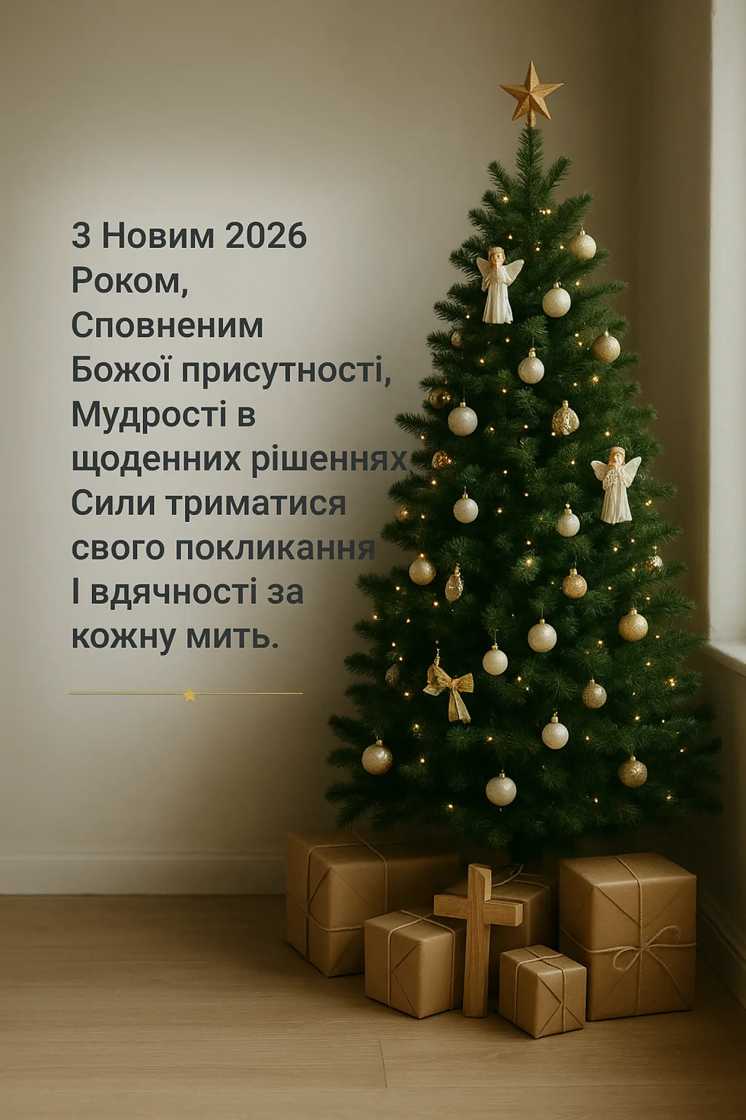 Привітання з Новим роком 2026 християнські Привітання з Новим роком 2026 християнські