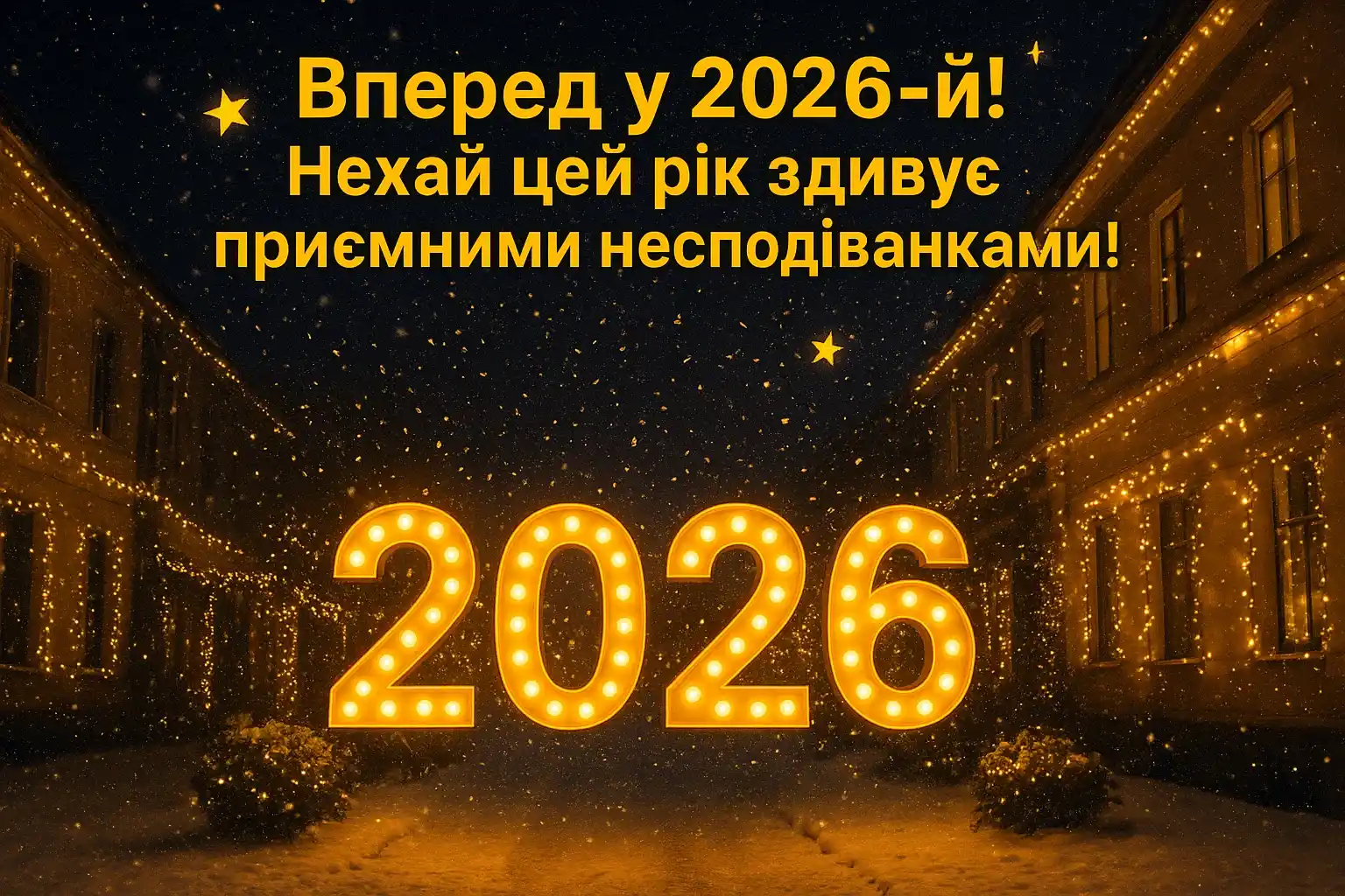 Привітання з прийдешнім новим роком 2026 Привітання з прийдешнім новим роком 2026