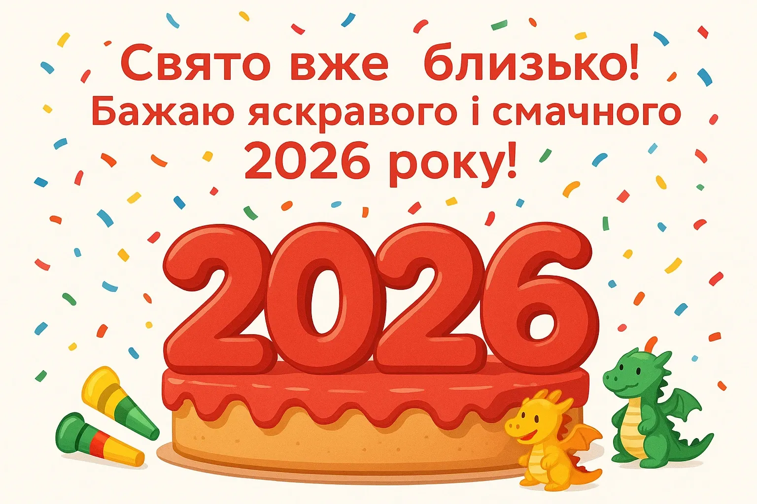 Привітання з прийдешнім новим роком 2026 Привітання з прийдешнім новим роком 2026