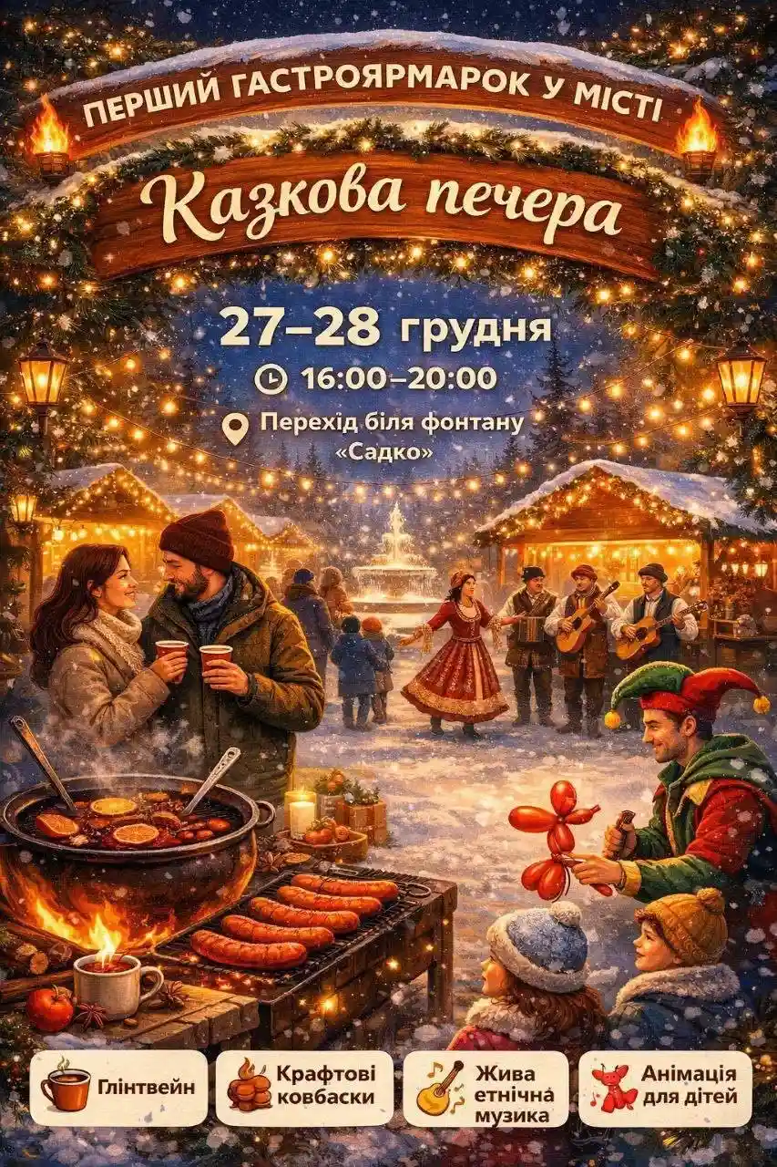 У центрі Сум відкриють «Казкову печеру» з крафтовими смаками та святковою атмосферою