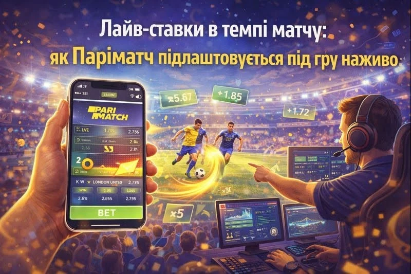 Лайв-ставки в темпі матчу: як Паріматч підлаштовується під гру наживо