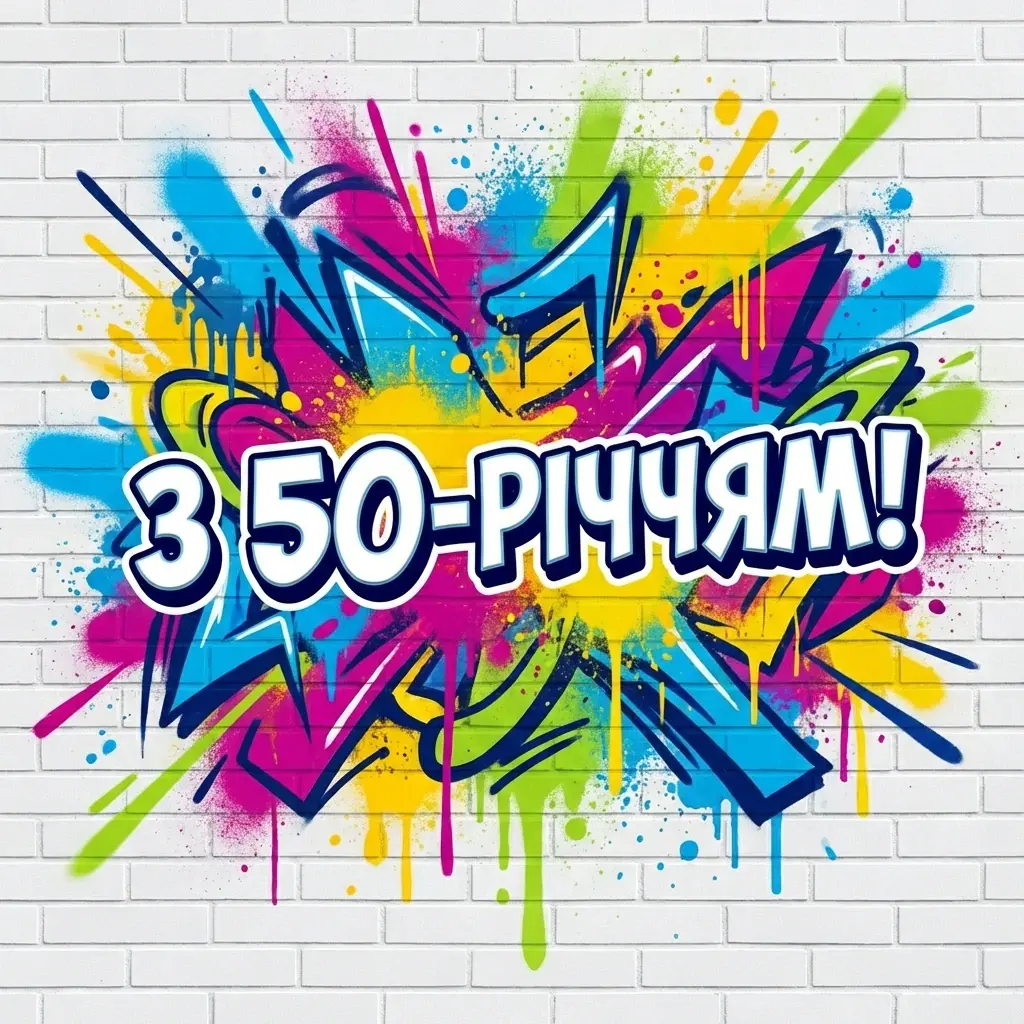 привітання з ювілеєм 50 років