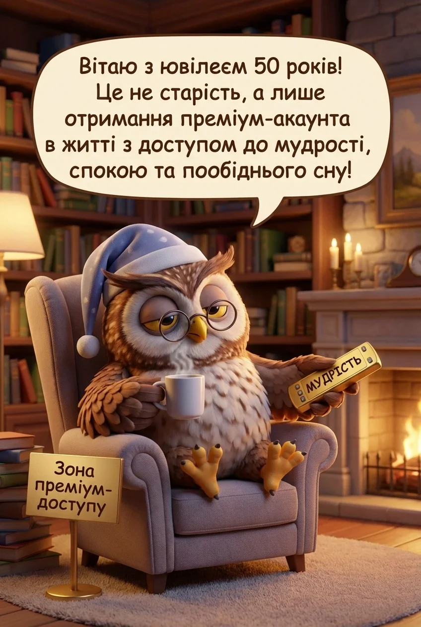 привітання з ювілеєм 50 років