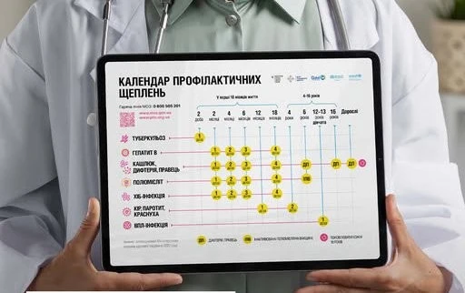 Сумщина оновлює графік щеплень: новий календар для дітей і дорослих