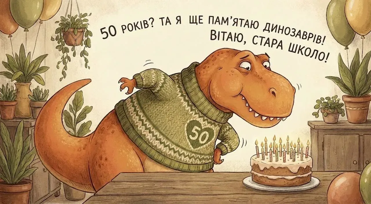 Привітання з ювілеєм на 50 років