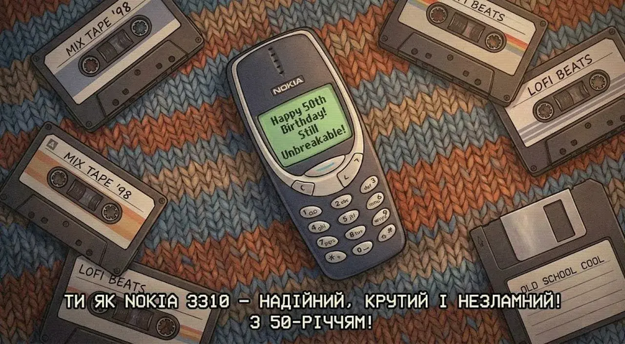 Привітання з ювілеєм на 50 років
