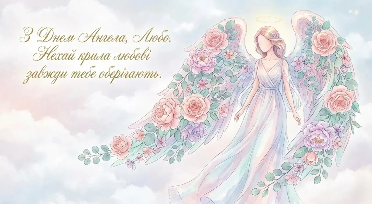 Привітання з днем ангела для Любочки
