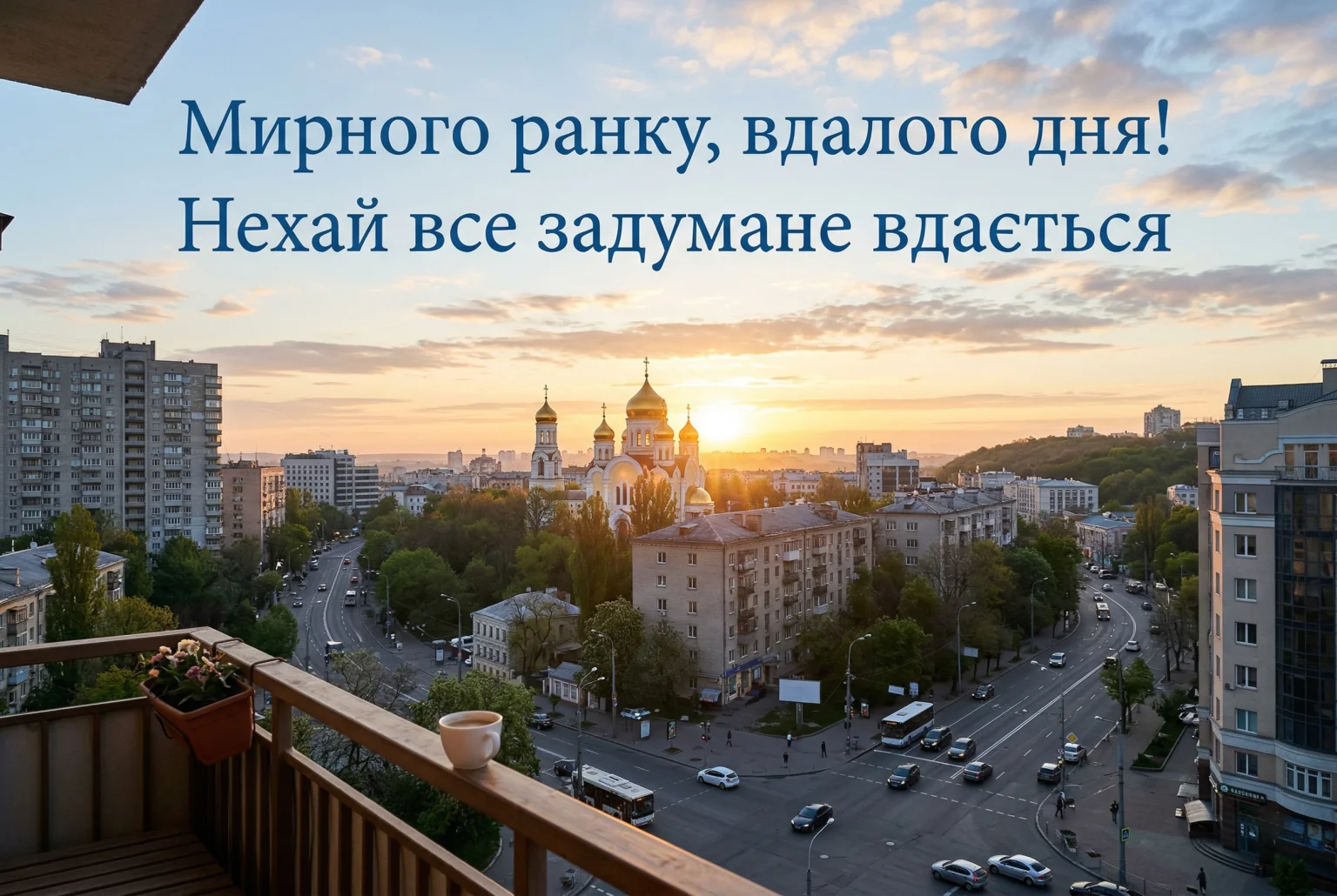 Доброго, мирного, гарного дня та настрою: душевні листівки та найтепліші побажання українською