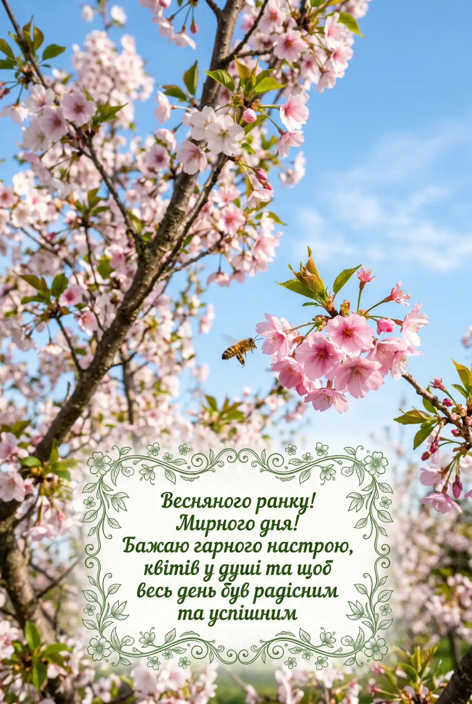 Доброго, мирного, гарного дня та настрою: душевні листівки та найтепліші побажання українською