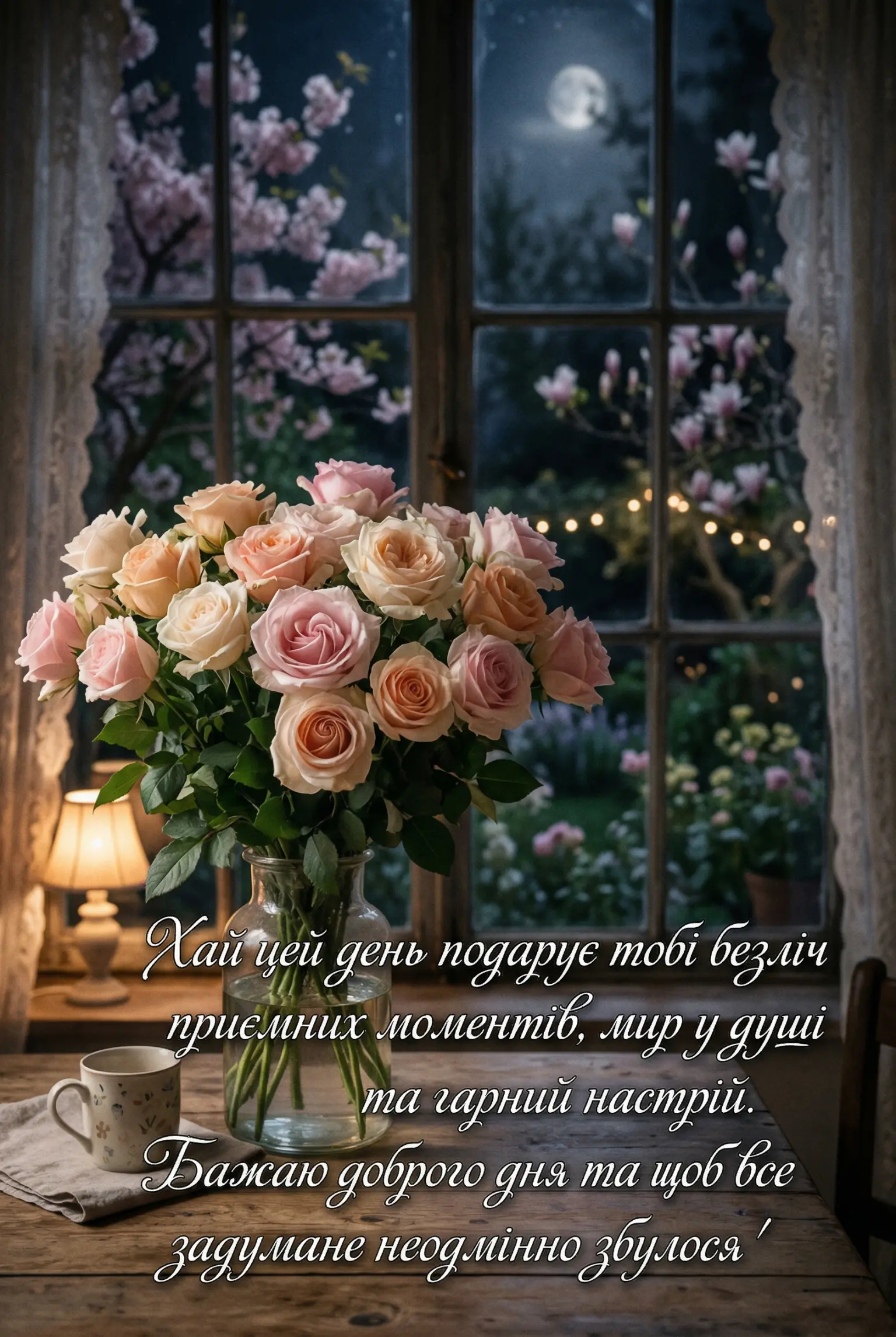 Доброго, мирного, гарного дня та настрою: душевні листівки та найтепліші побажання українською