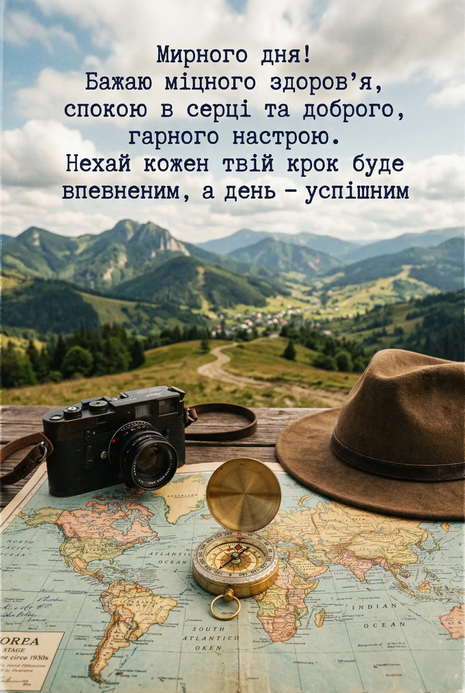 Доброго, мирного, гарного дня та настрою: душевні листівки та найтепліші побажання українською