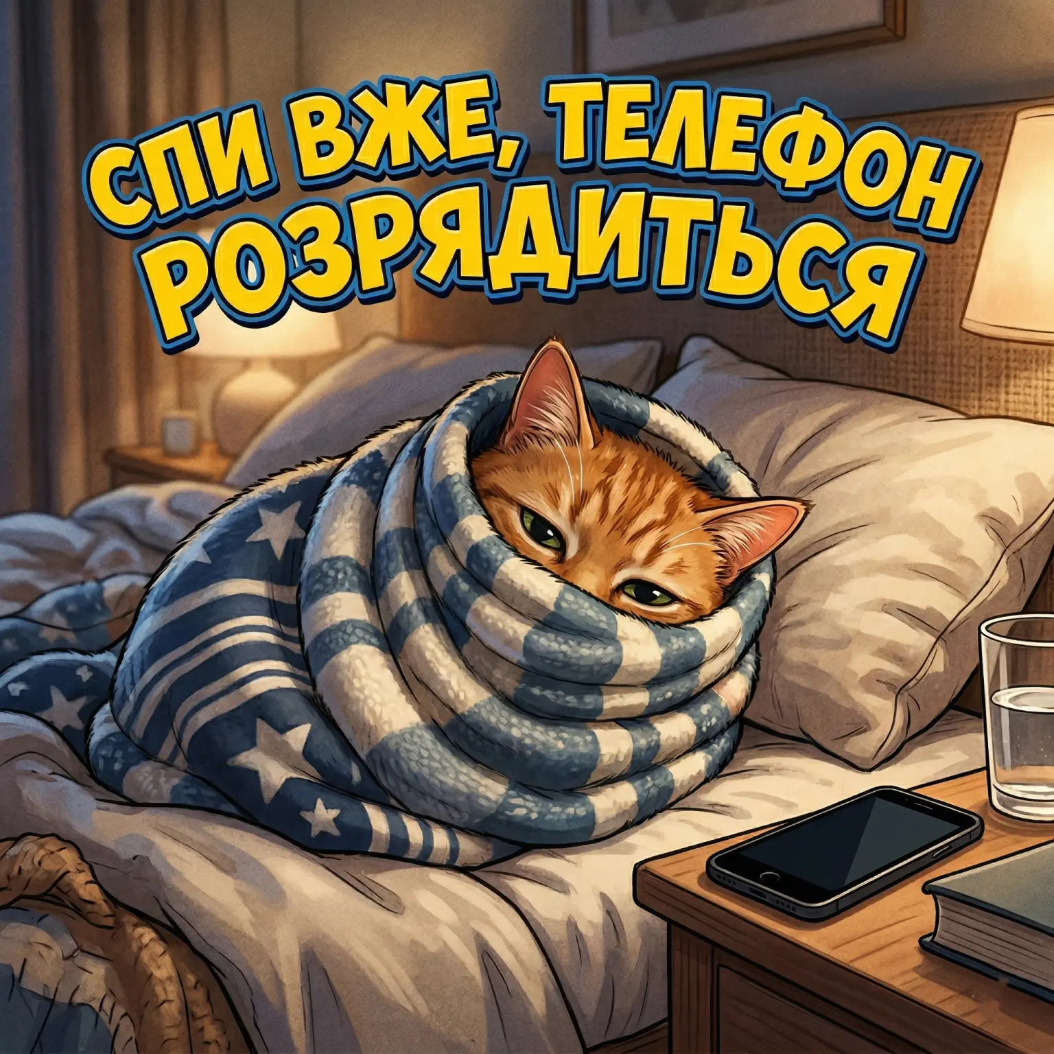 Листівки з добрим вечором та спокійної ночі: душевні привітання для ваших близьких