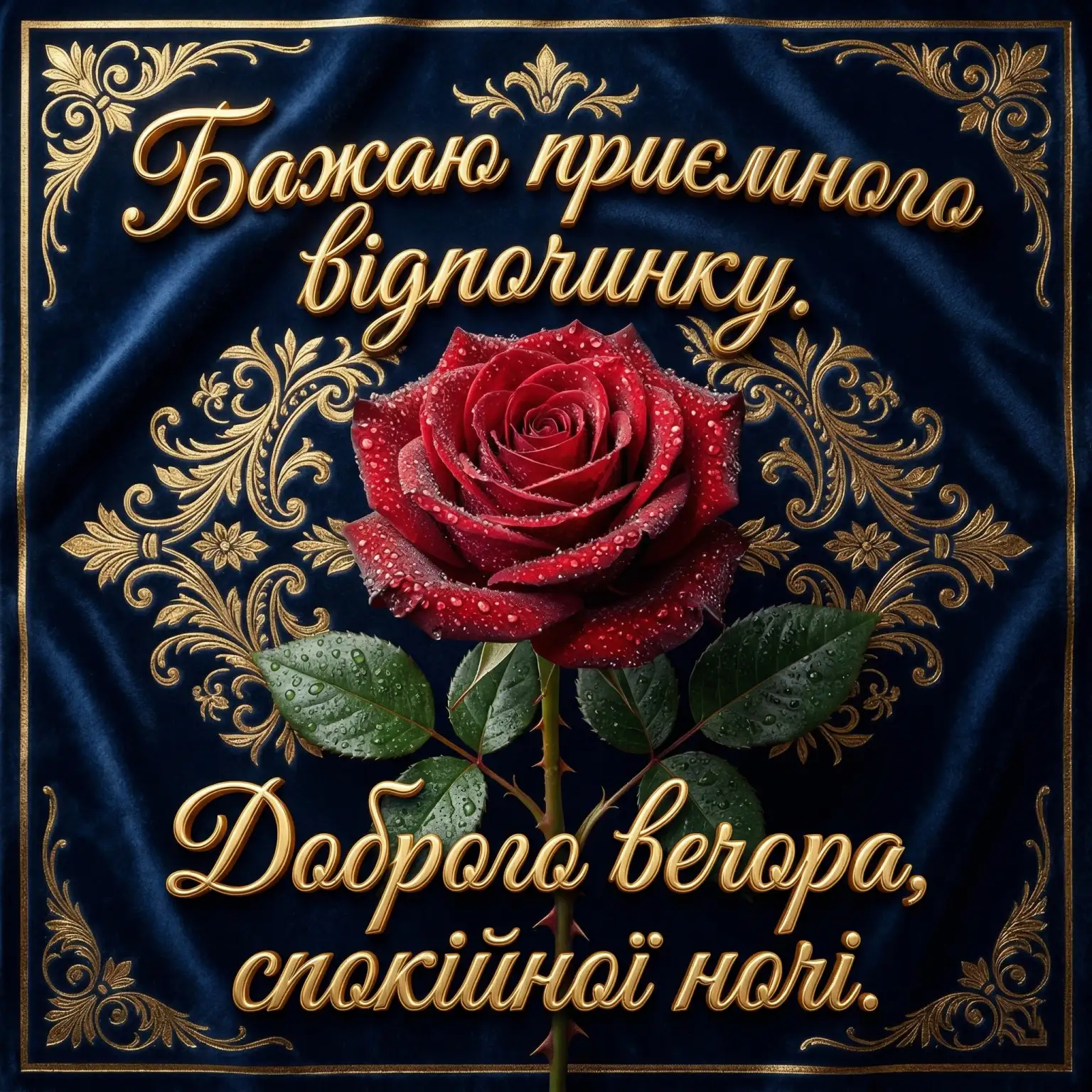 Листівки з добрим вечором та спокійної ночі: душевні привітання для ваших близьких