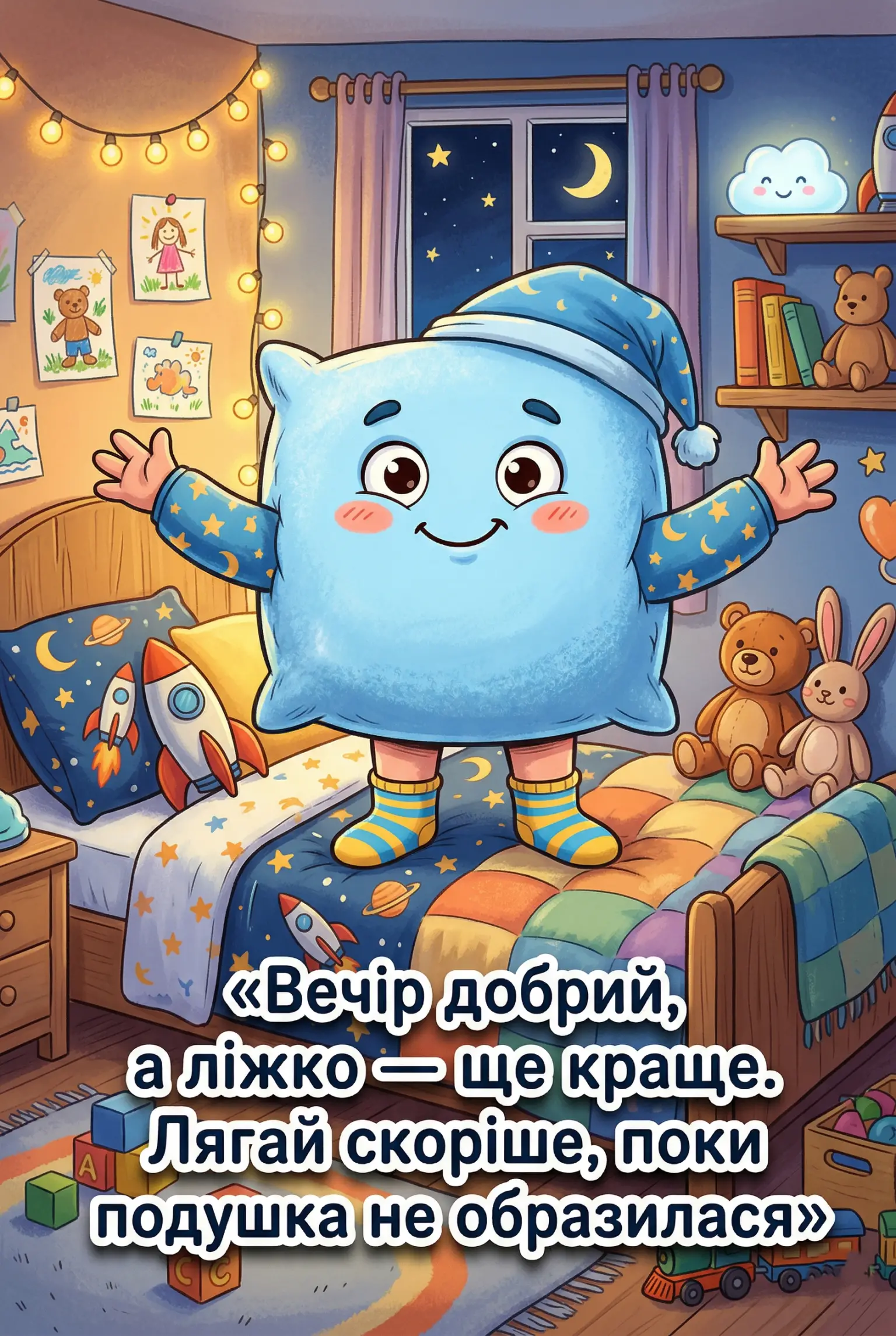 Листівки з добрим вечором та спокійної ночі: душевні привітання для ваших близьких