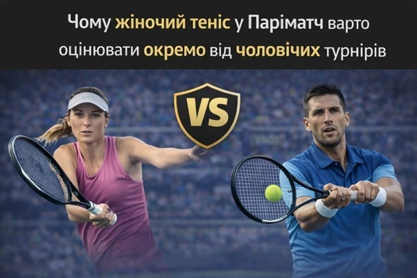 Чому жіночий теніс у Паріматч варто оцінювати окремо від чоловічих турнірів