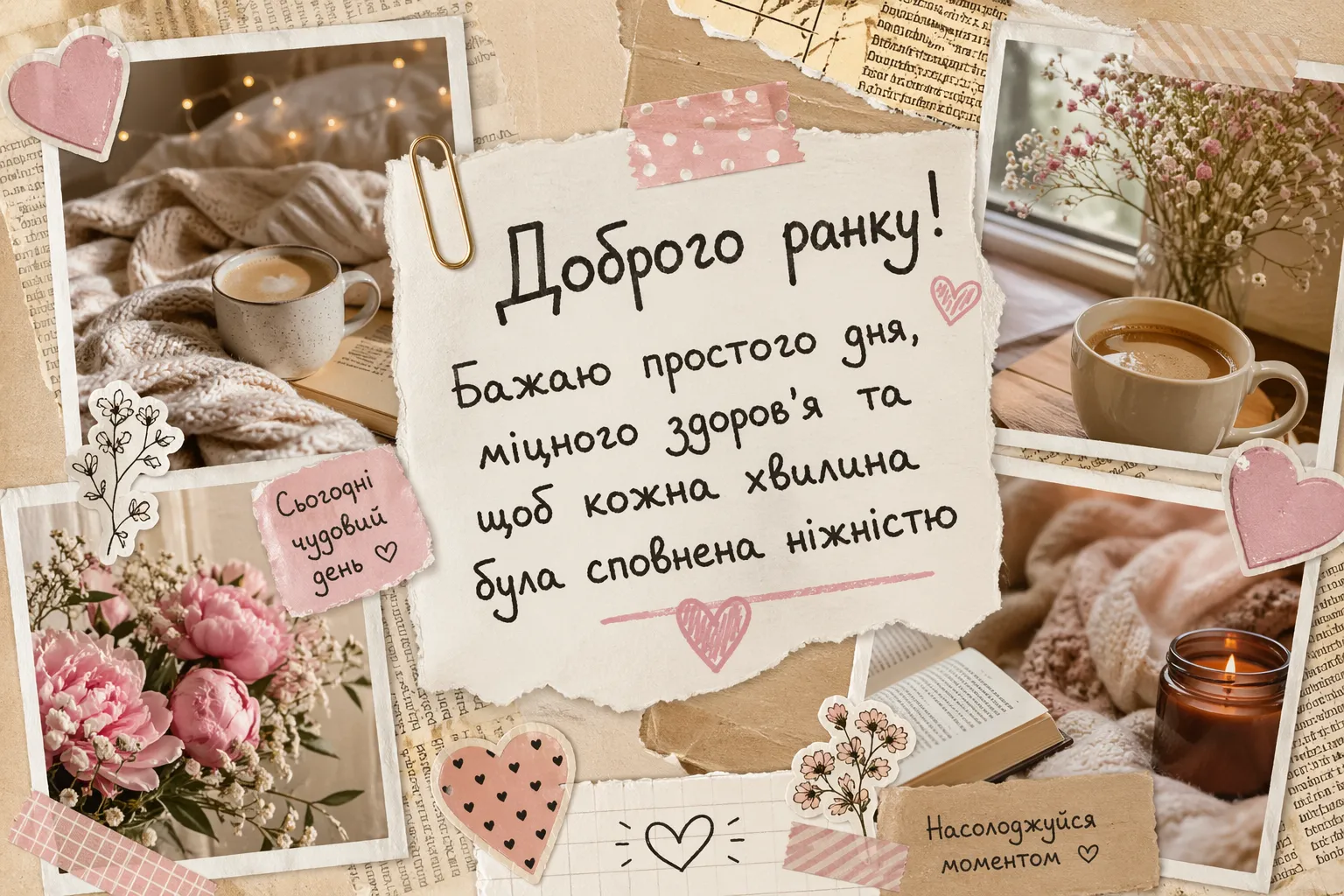 Ніжні побажання доброго ранку: душевні картинки та листівки для натхненного початку дня