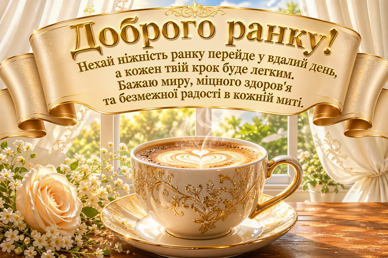 Ніжні побажання доброго ранку: душевні картинки та листівки для натхненного початку дня