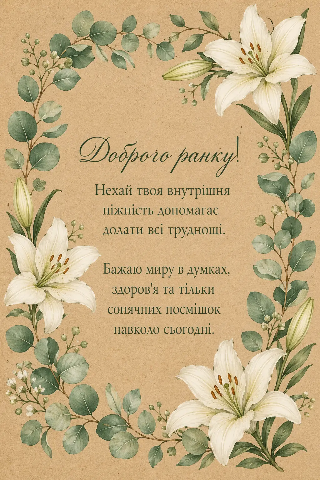 Ніжні побажання доброго ранку: душевні картинки та листівки для натхненного початку дня