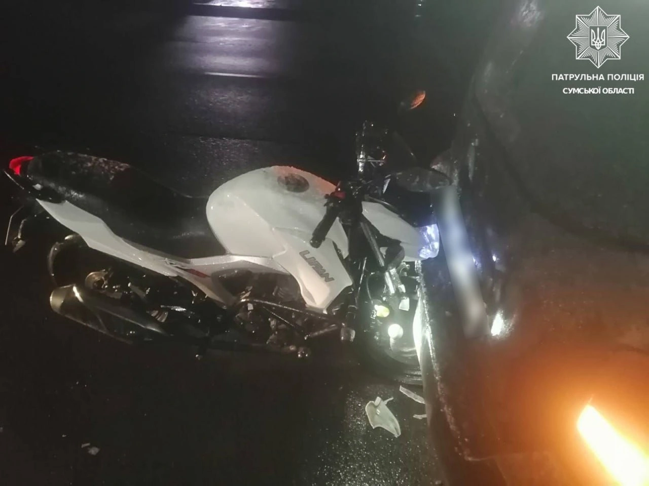 У Сумах за вечір сталися дві аварії з двоколісним транспортом – постраждали водії