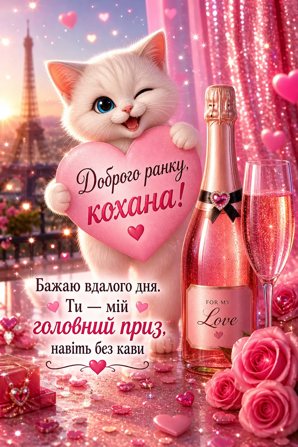 Доброго ранку, кохана: найтепліші побажання та красиві картинки для коханої жінки
