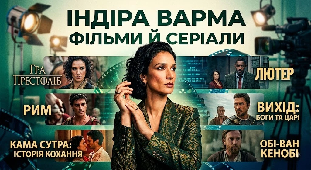 Фільми й серіали, де знімалась Індіра Варма