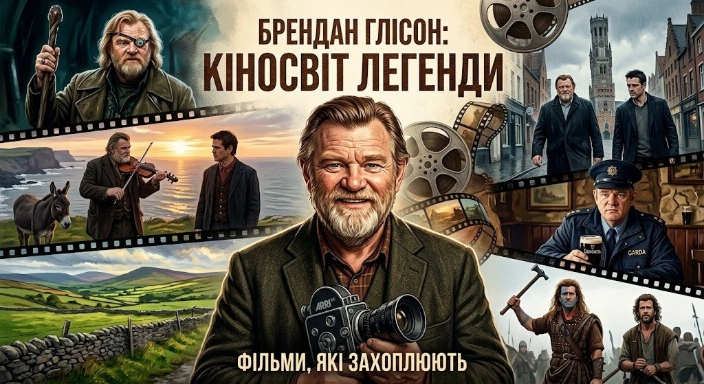 Фільми Брендана Глісона: від комедій до фентезі