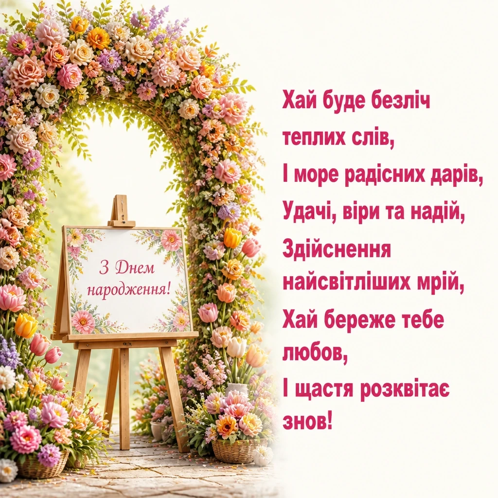 привітання з днем народження дівчині