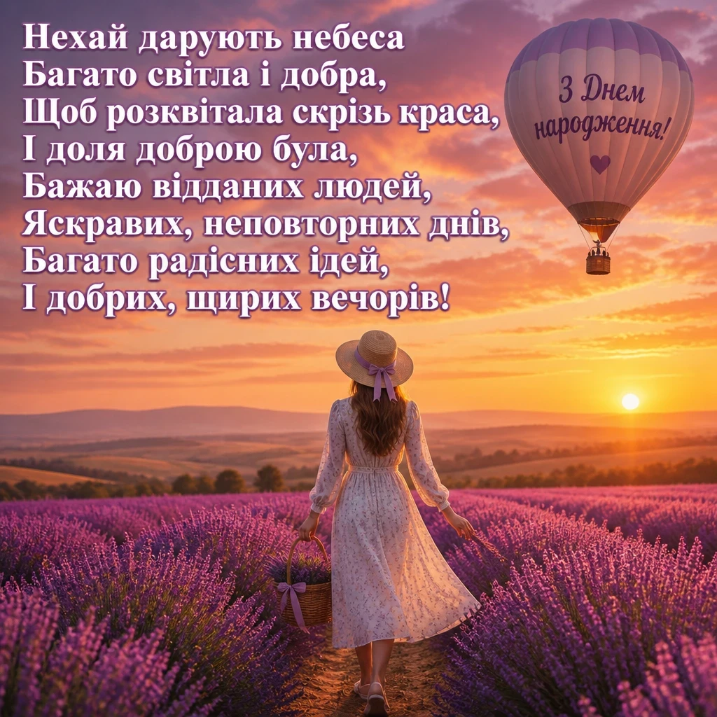 привітання з днем народження дівчині