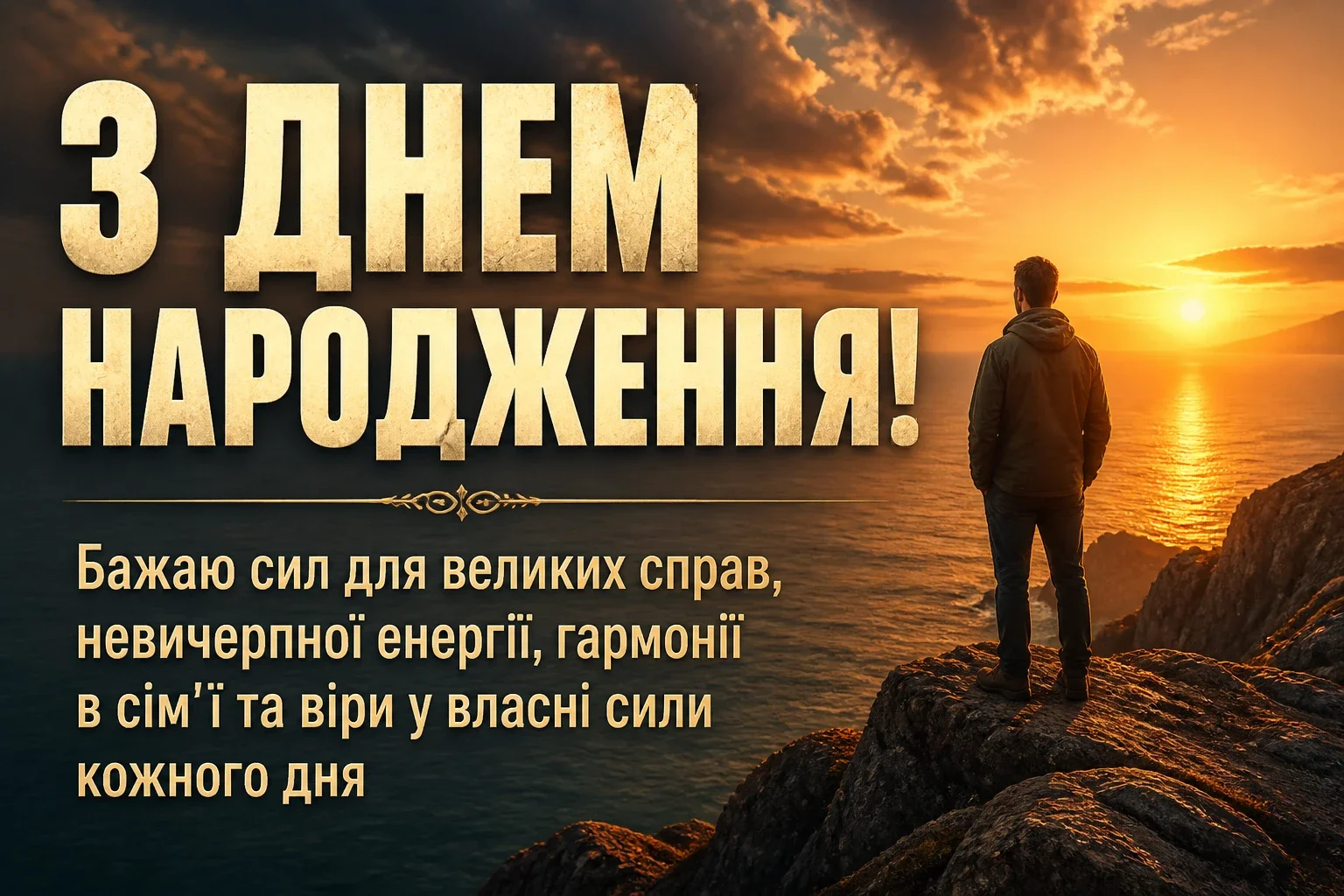 привітання чоловіку з днем народження