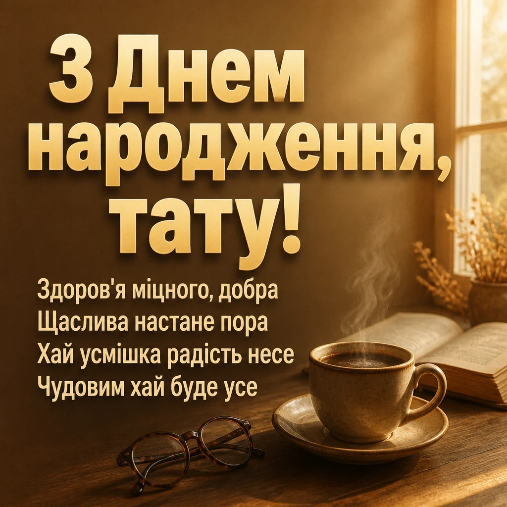 привітання з днем народження тата