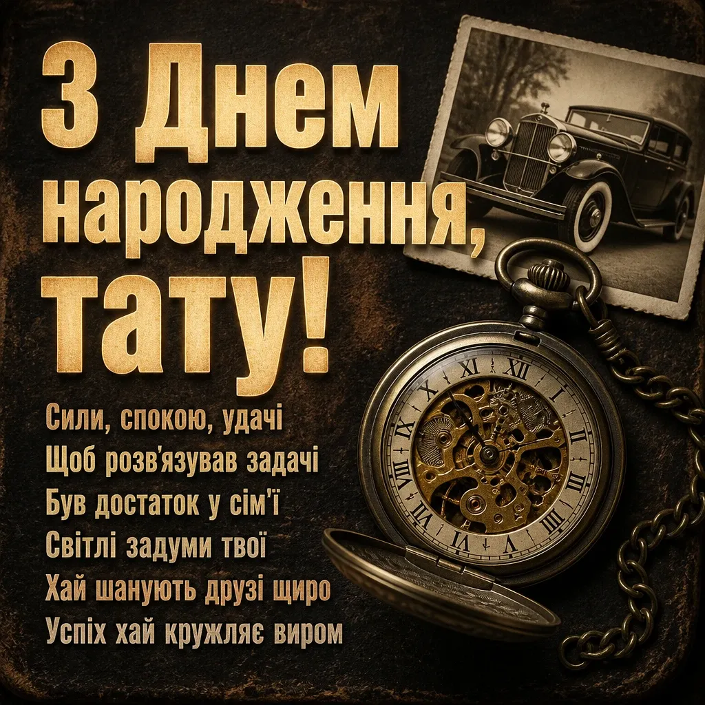 привітання з днем народження тата