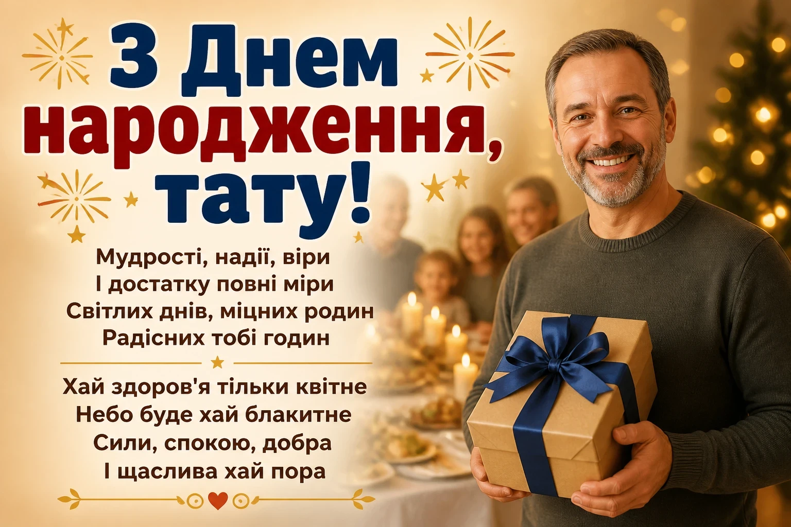 привітання з днем народження тата