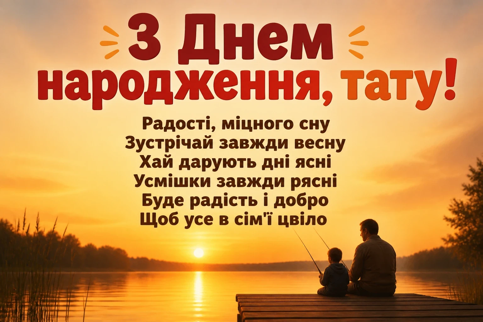 привітання з днем народження тата