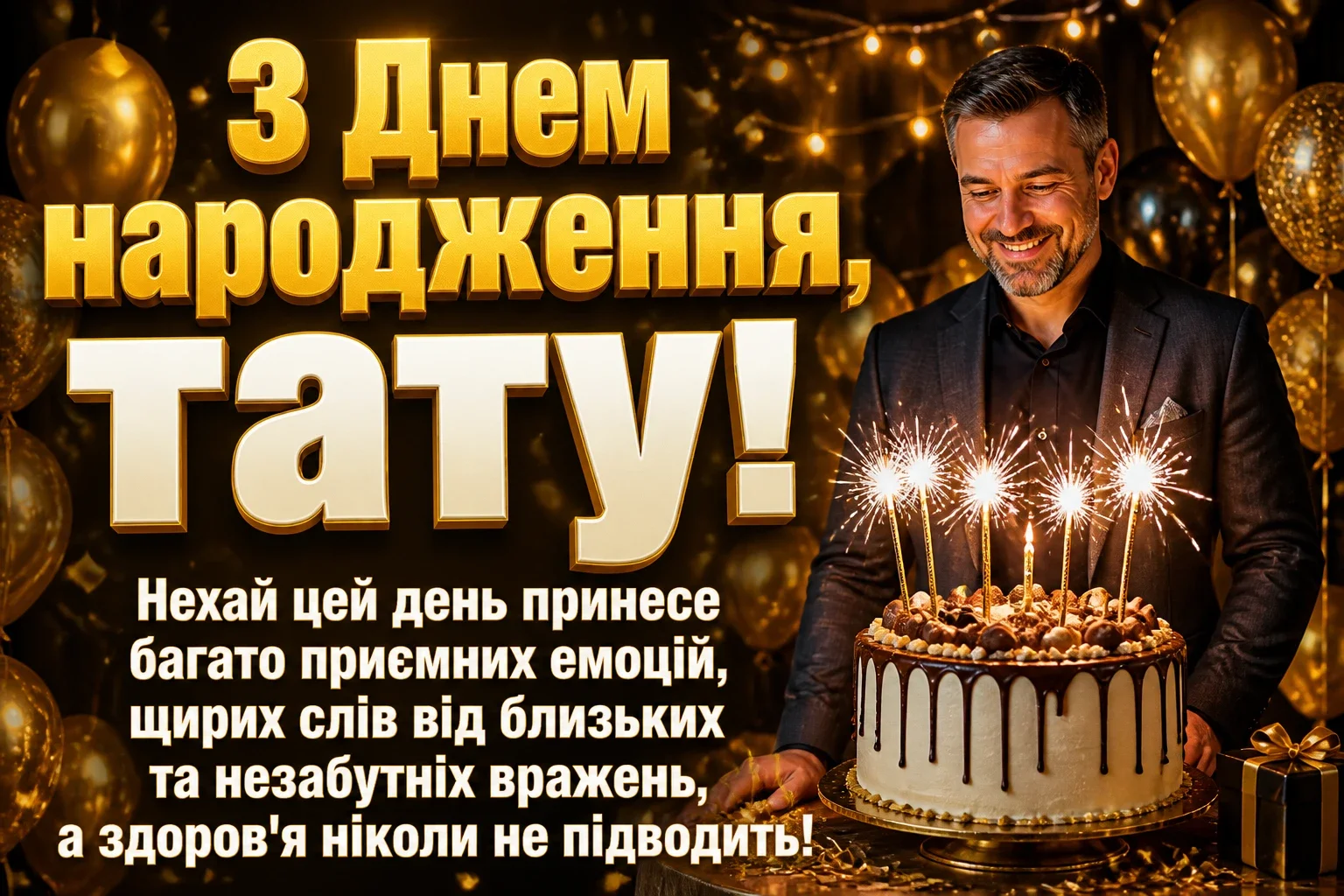 привітання з днем народження тата